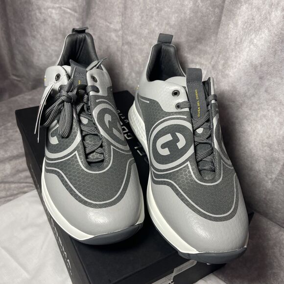 NEW DUCA DEL COSMA Tomcat Golf Shoes Waterproof Light Grey Mens 9 US 42 EU - Picture 2 of 8